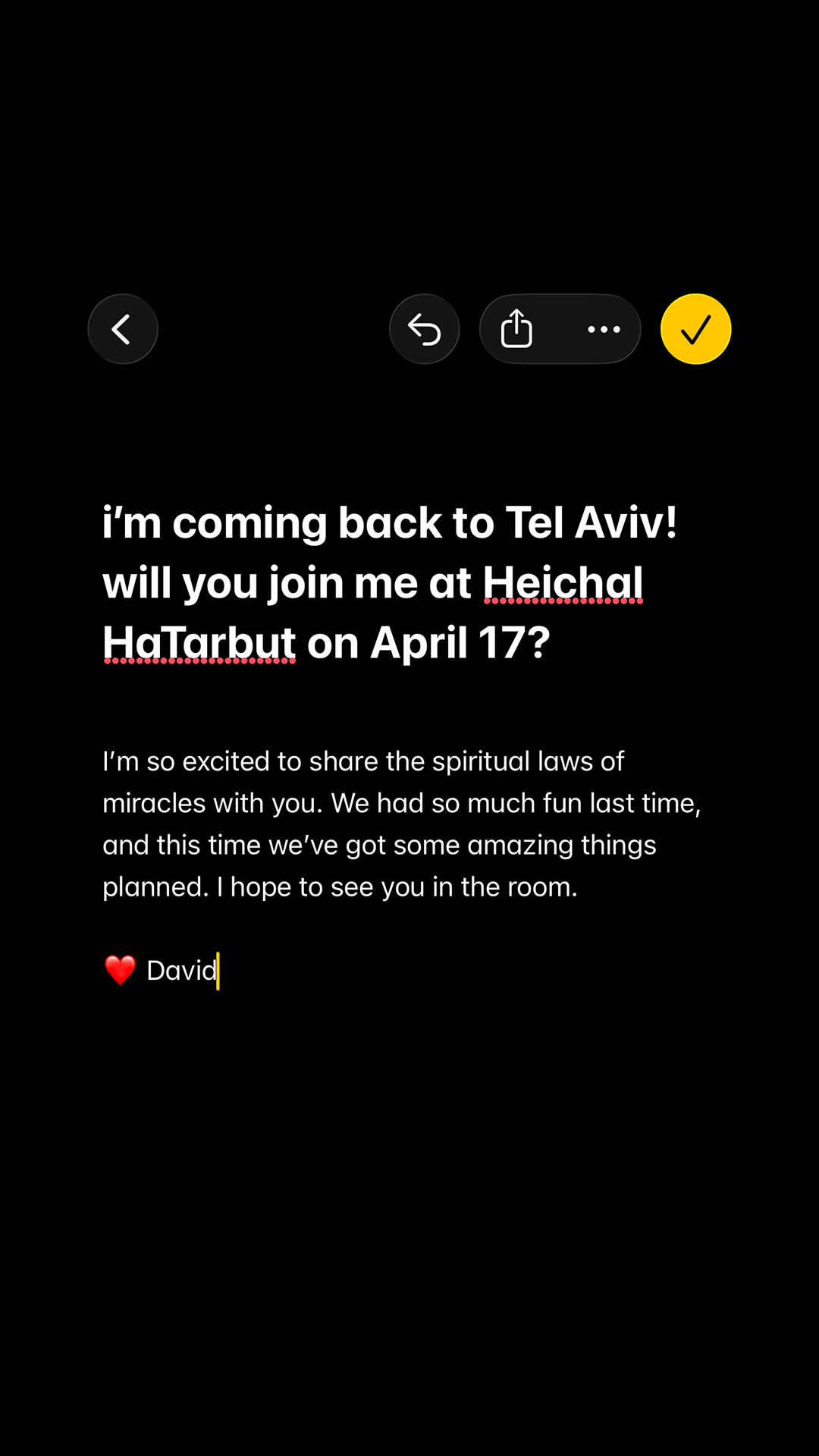 David Ghiyam Facebook ad