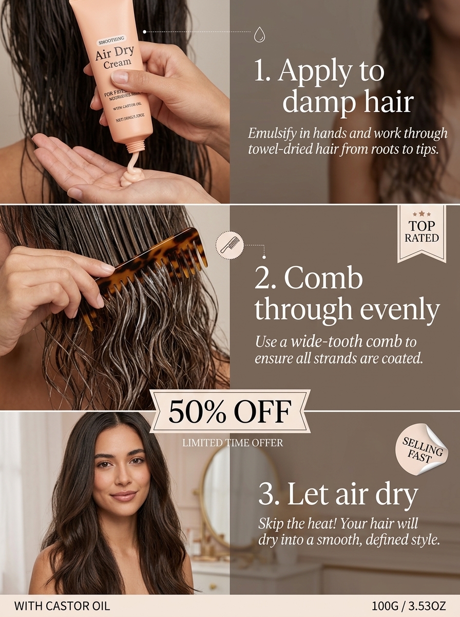 Puzzlemoon Facebook ad: Hair Smoothing Care Cream