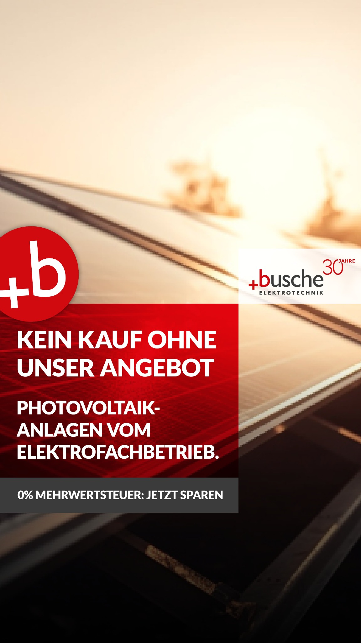 Busche Elektrotechnik GmbH Facebook ad