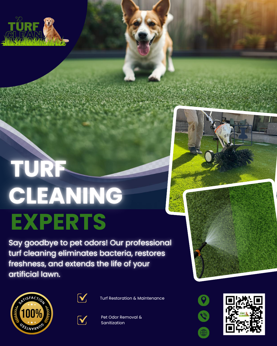 Turf Cleaner Facebook ad: Turf Cleaning Experts