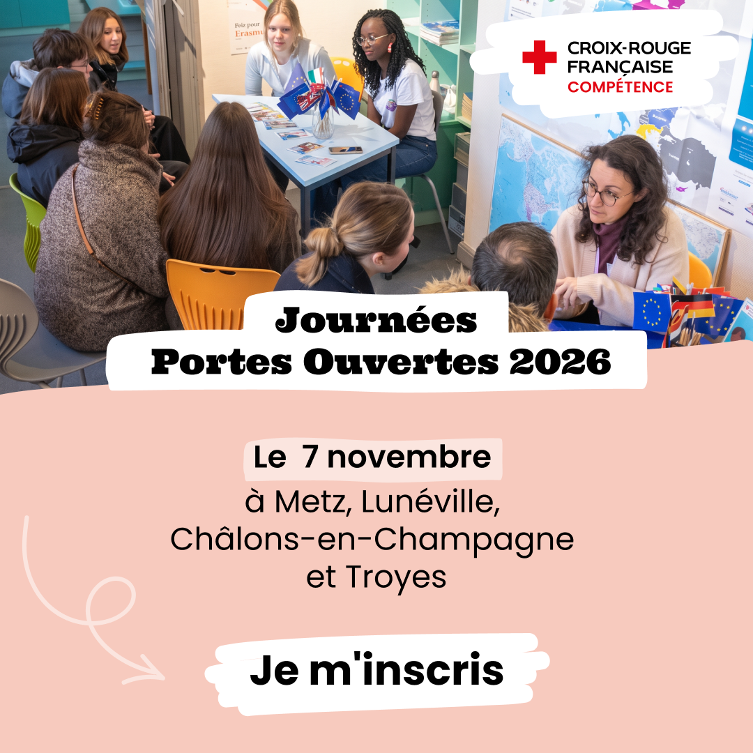 Croix-Rouge Compétence Facebook ad: Inscris-toi dès maintenant