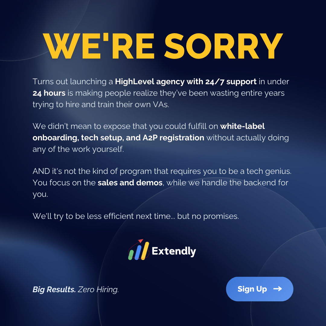 Extendly For HighLevel Facebook ad: The Plug-and-Play Support Team