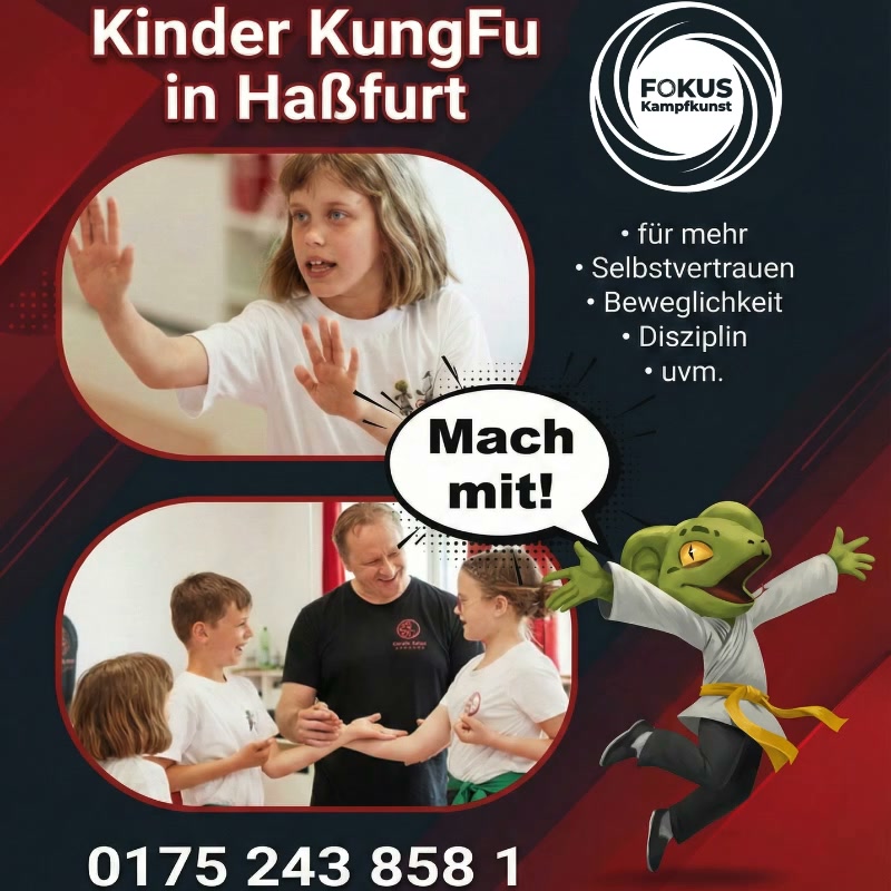 Fokus-Kampfkunst Facebook ad: Kinder KungFu in Haßfurt