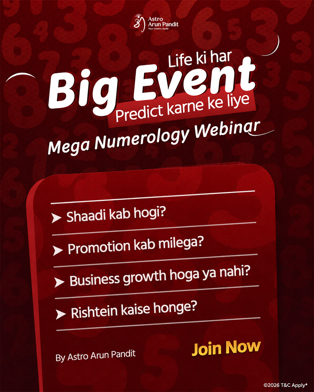 Astro Arun Pandit Facebook ad