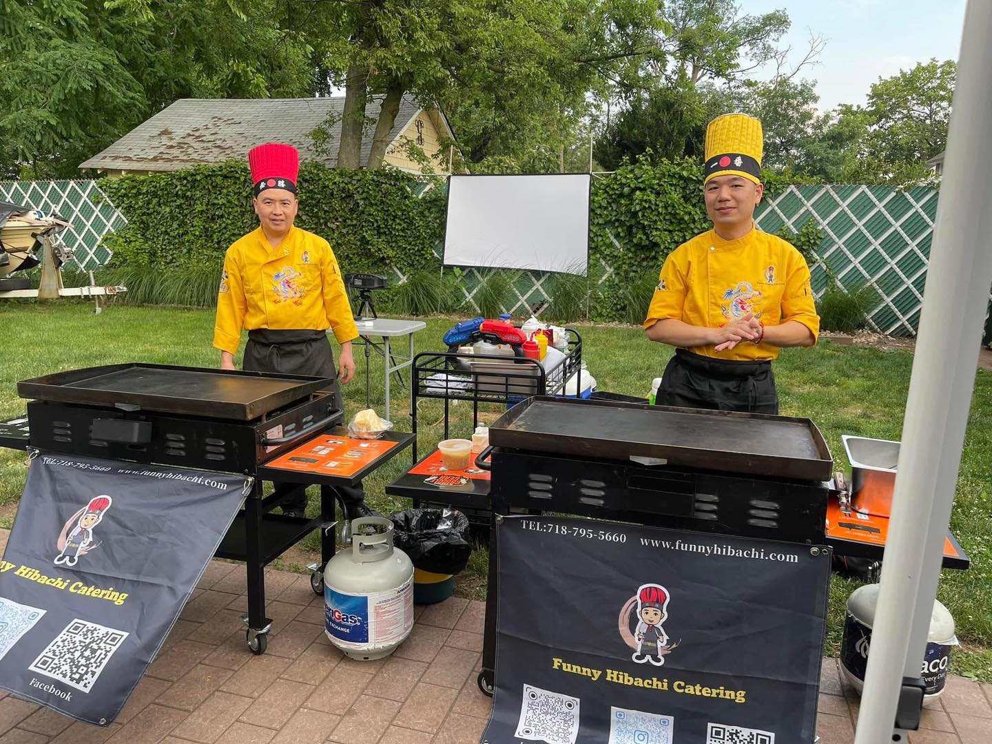 Funny Hibachi Catering Facebook ad