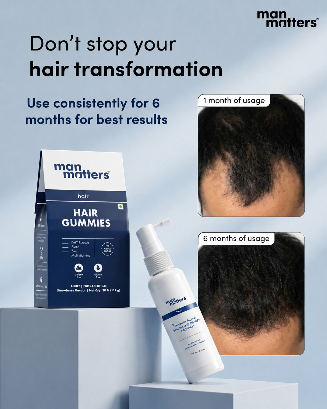 Hair Matters by Man Matters Facebook ad