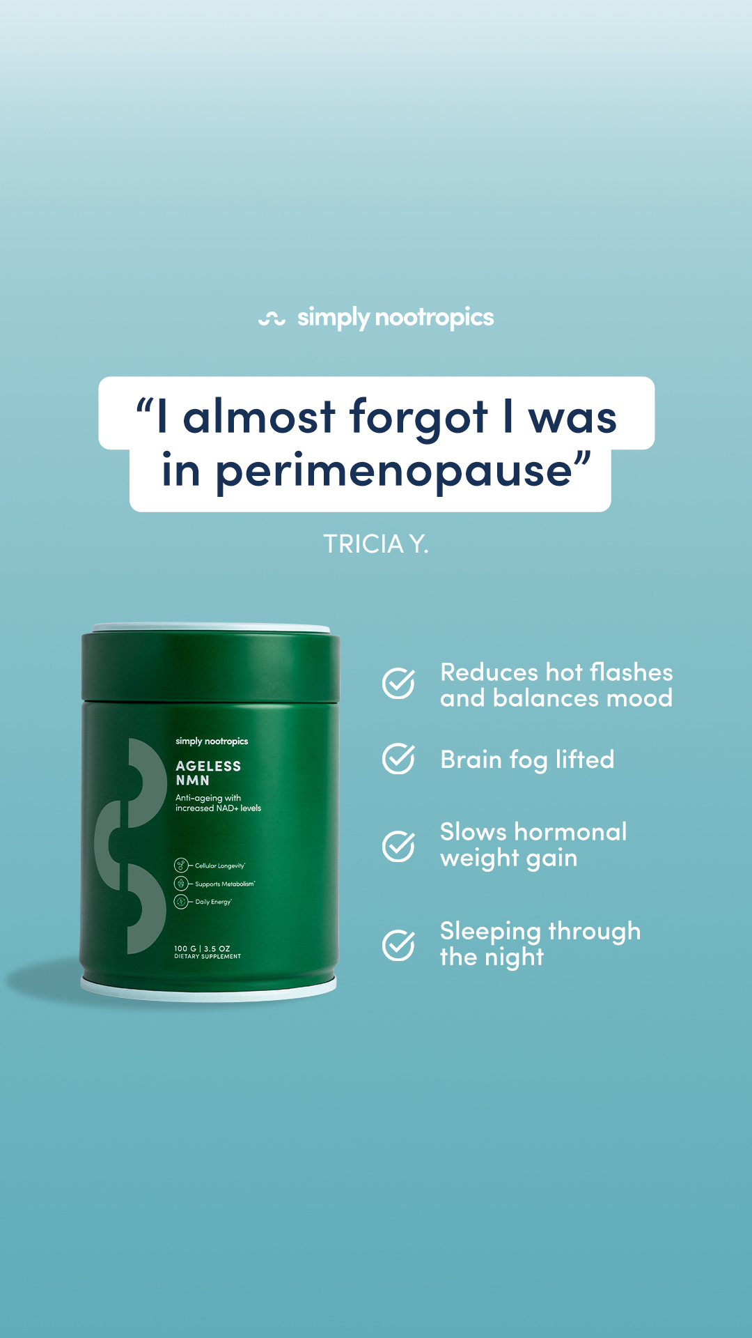 Simply Nootropics Facebook ad