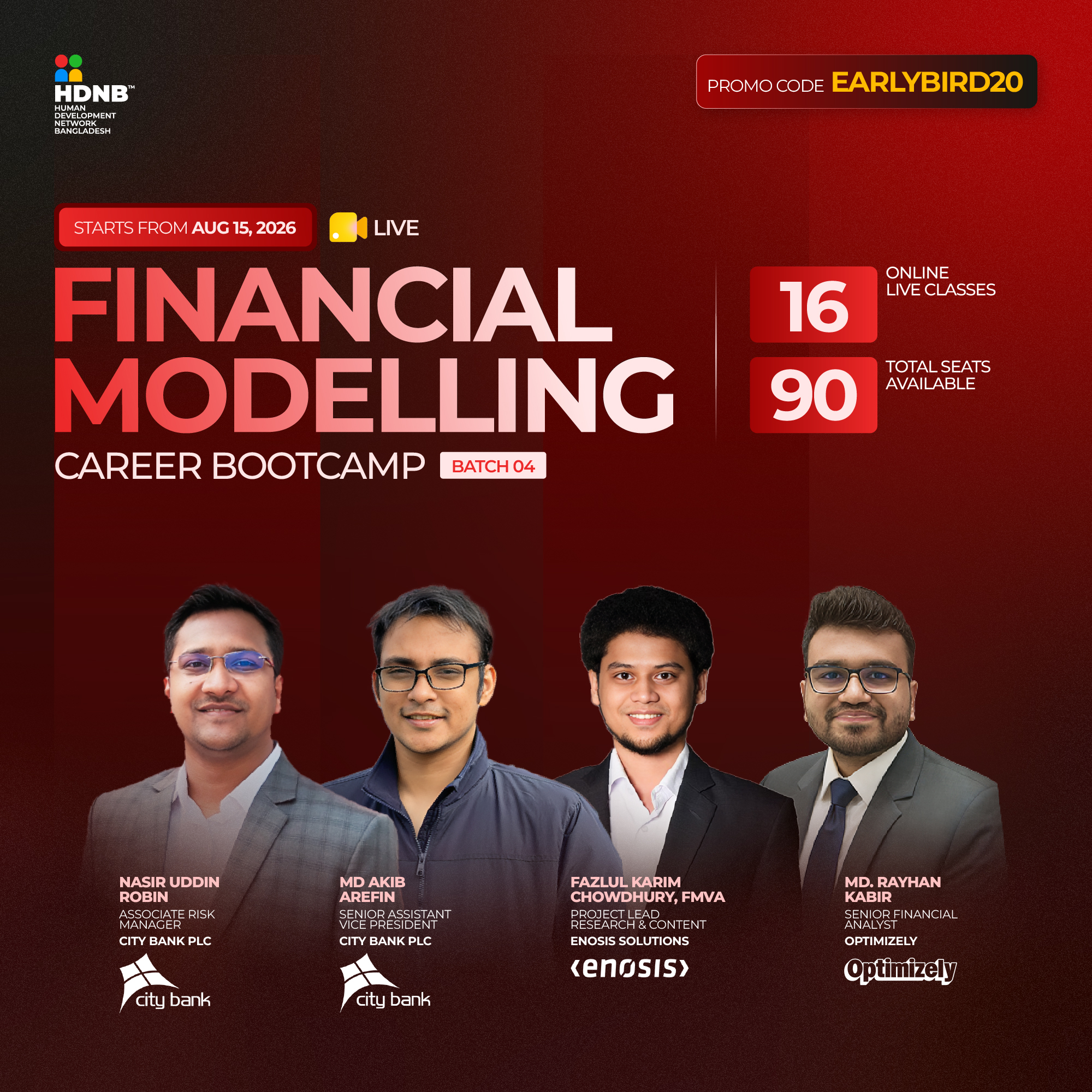 Human Development Network Bangladesh Facebook ad: Financial Modelling Batch 4 is Live!