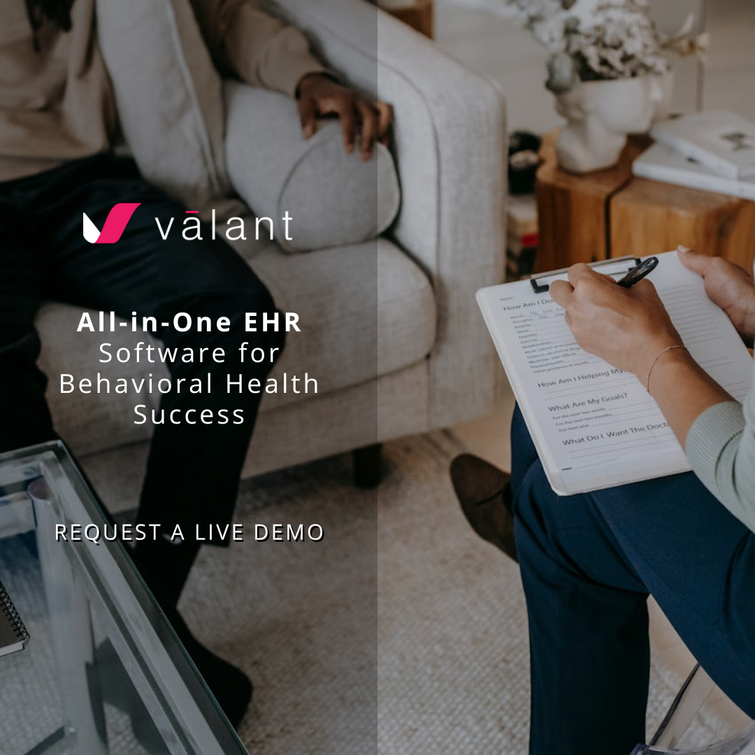 Valant Facebook ad: EHR For Mental Health