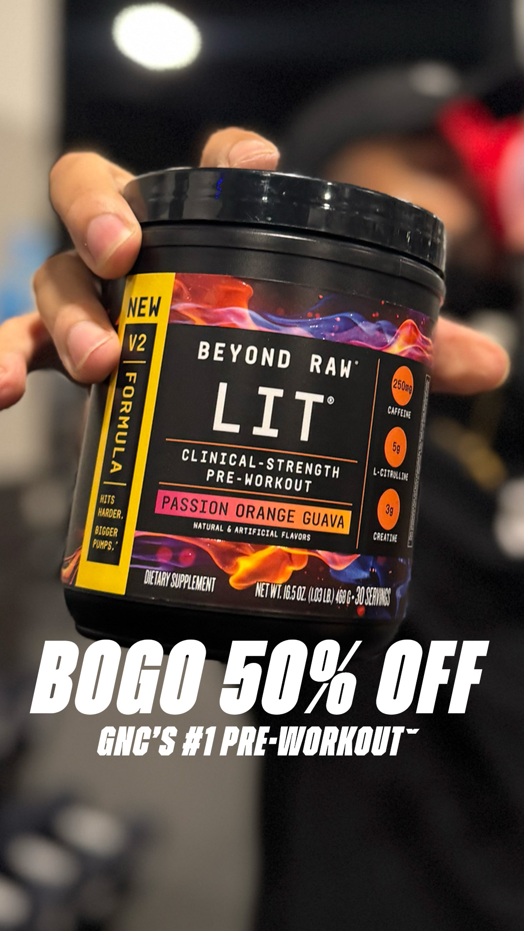 GNC Live Well Facebook ad