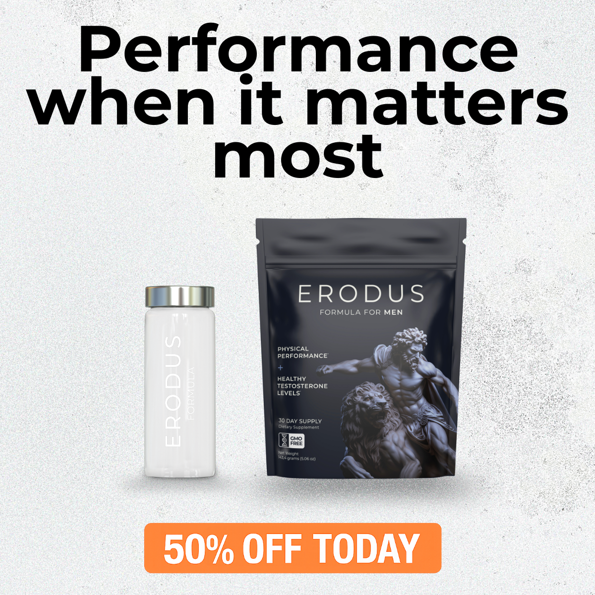 Erodus Formula For Men Facebook ad