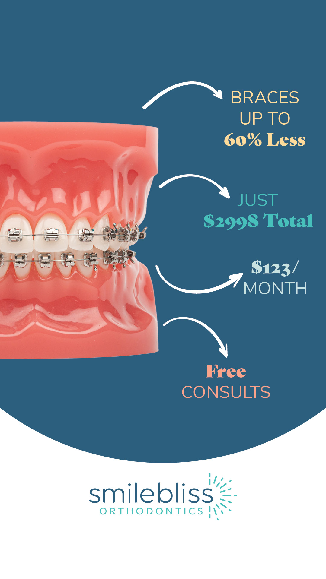 Smilebliss Orthodontics Facebook ad