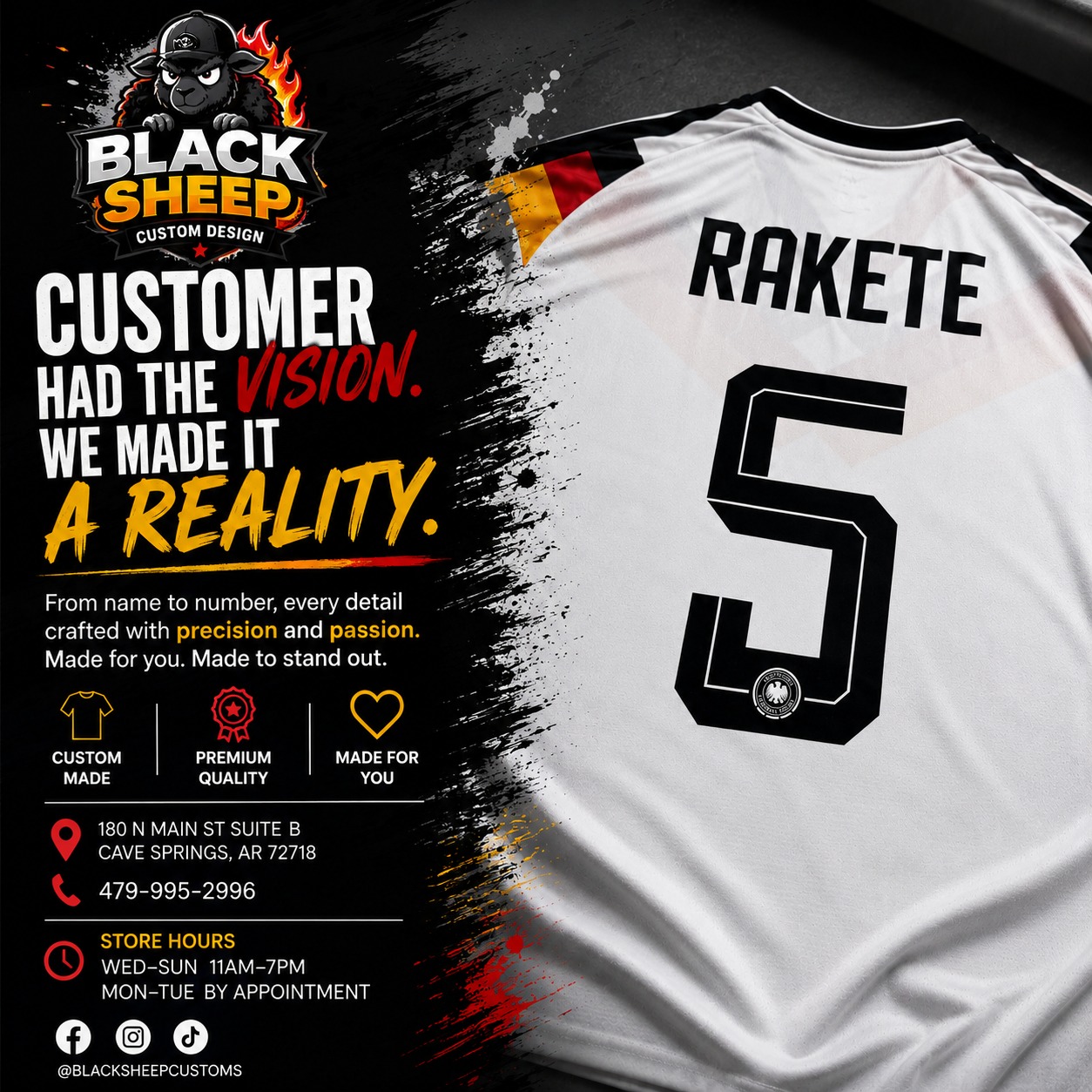 Black Sheep Custom Design Facebook ad
