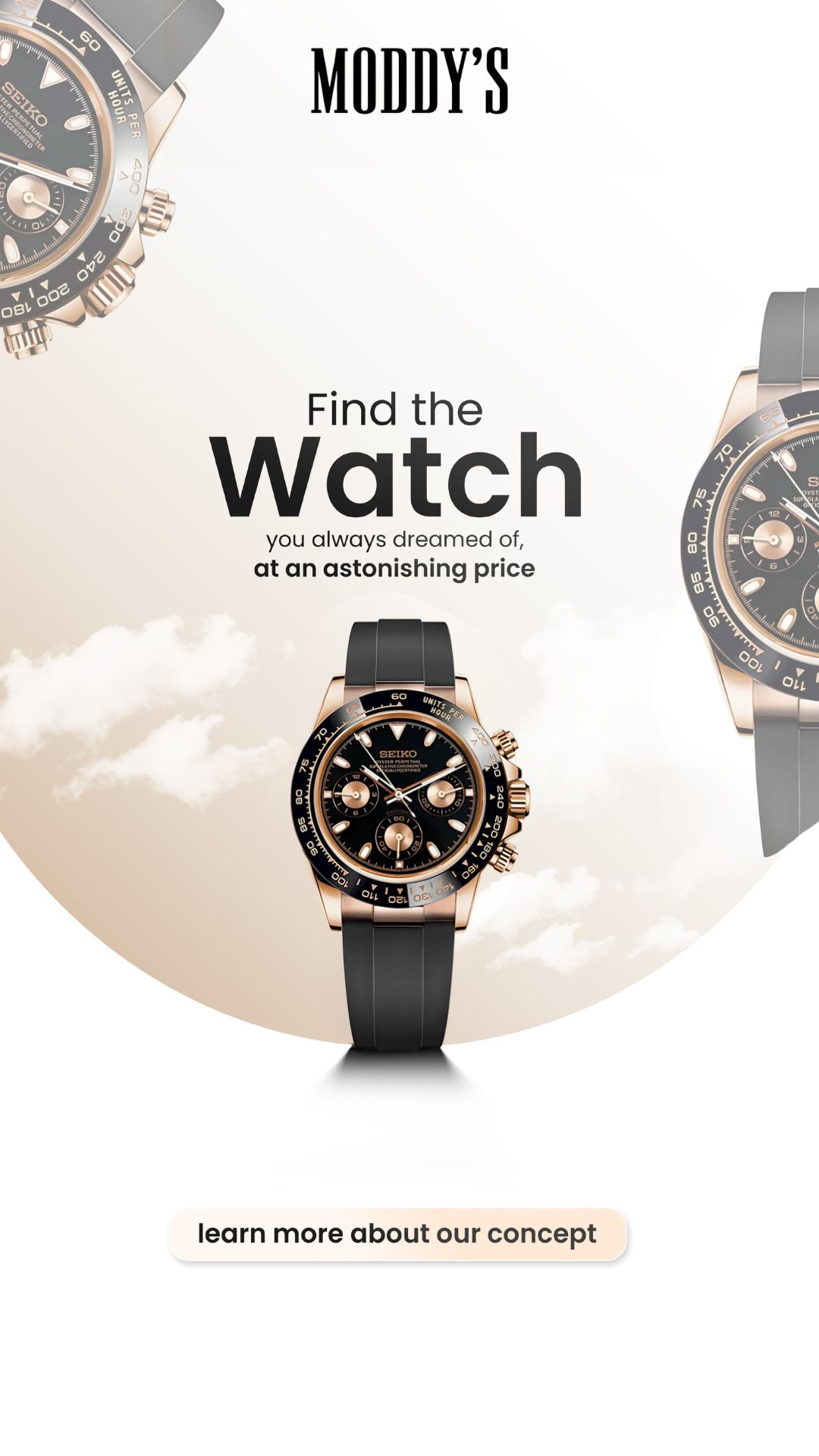 Moddys Custom Watches Facebook ad