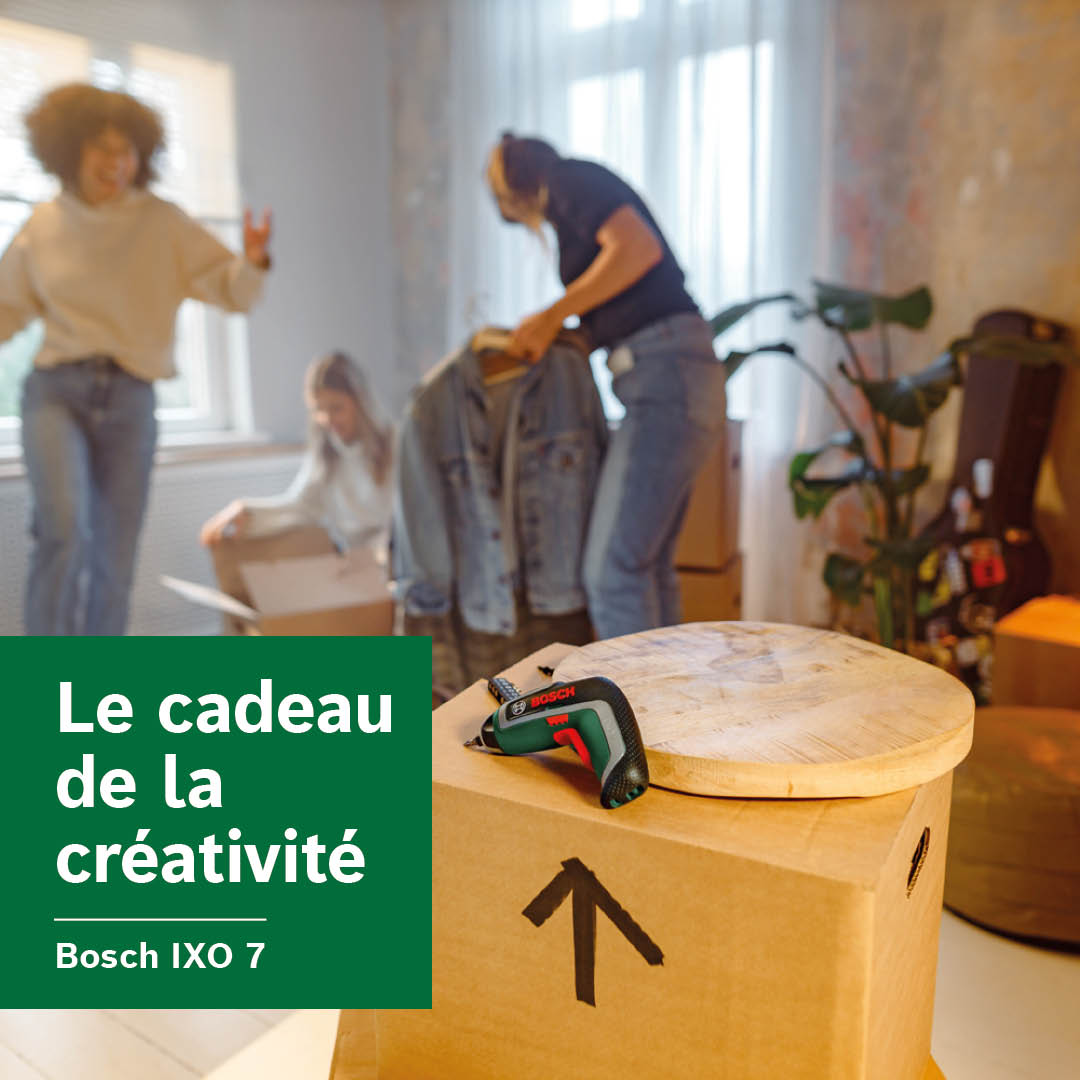 Bosch DIY and Garden Facebook ad: À la recherche d’un cadeau pour une femme…