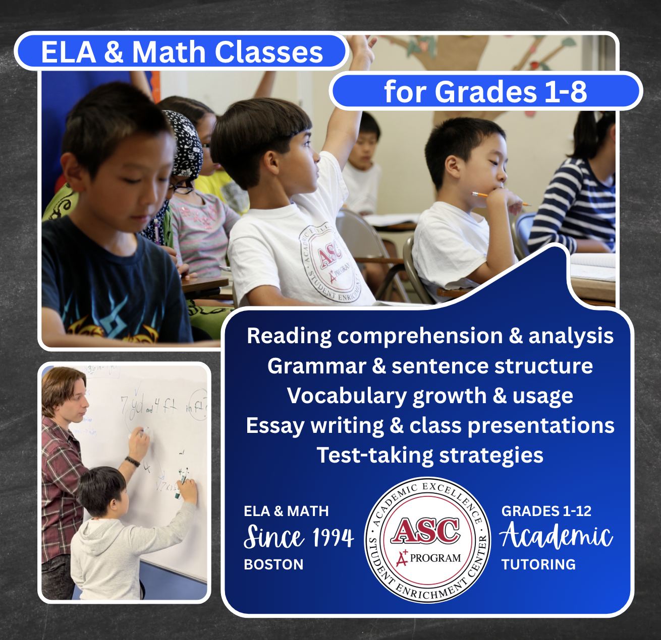 A+ Program Facebook ad: Strong academic skills are the foundation for success…