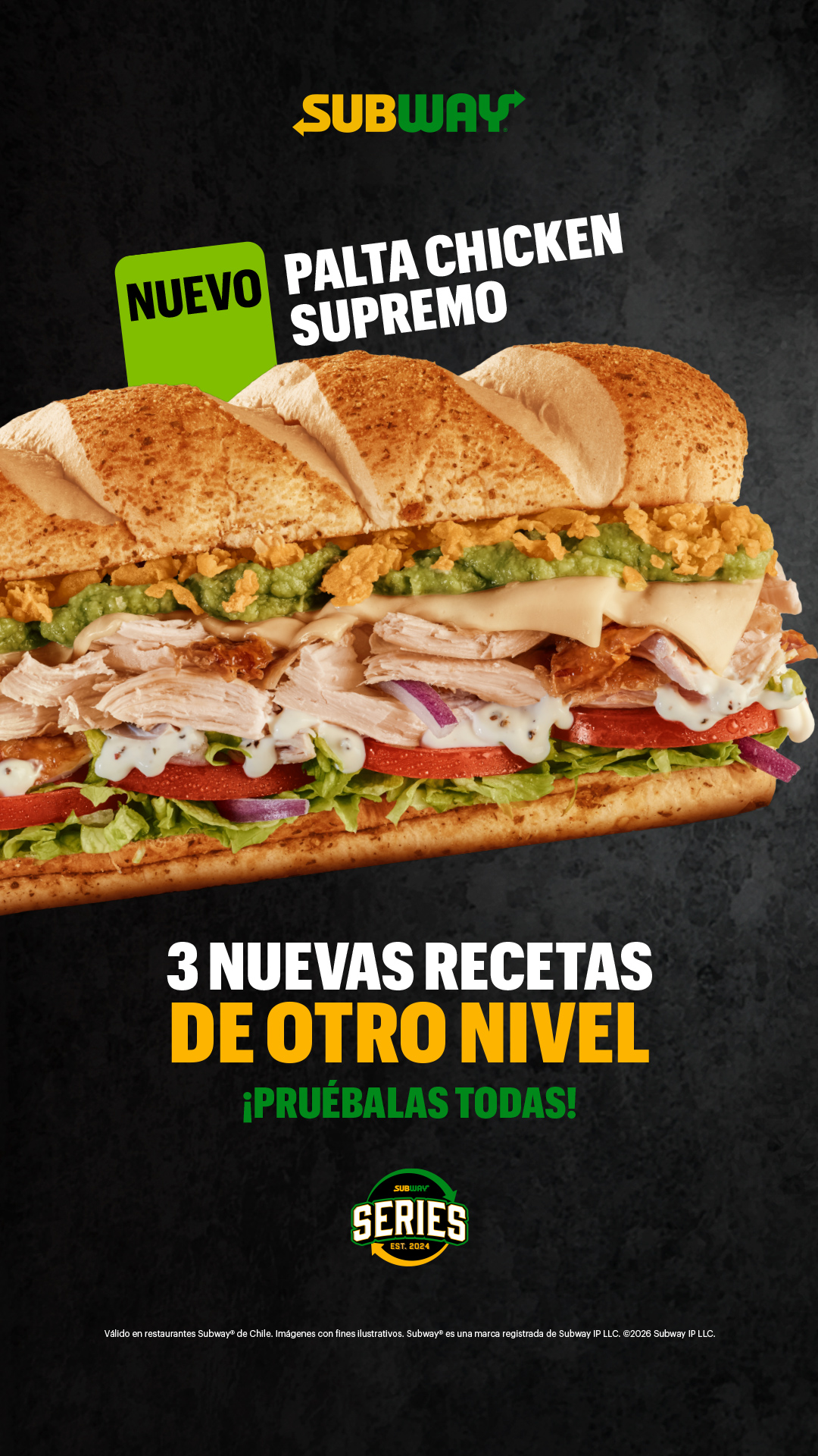Subway Chile Facebook ad