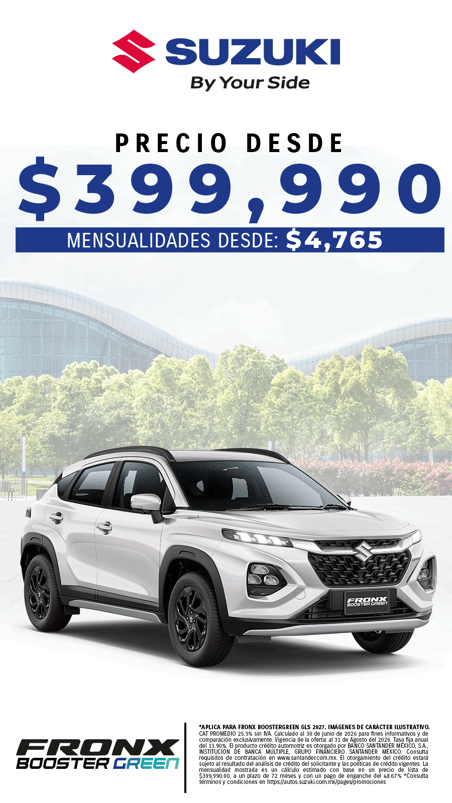 SUZUKI México Facebook ad: FRONX BoosterGreen