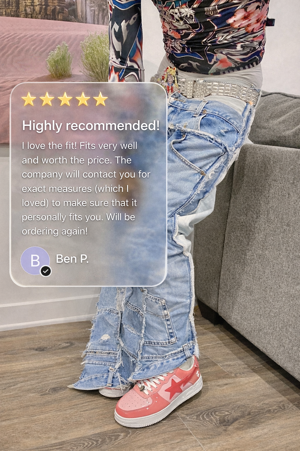 NTMB Facebook ad: Light Blue Triple Jeans - triple waist - baggy fit