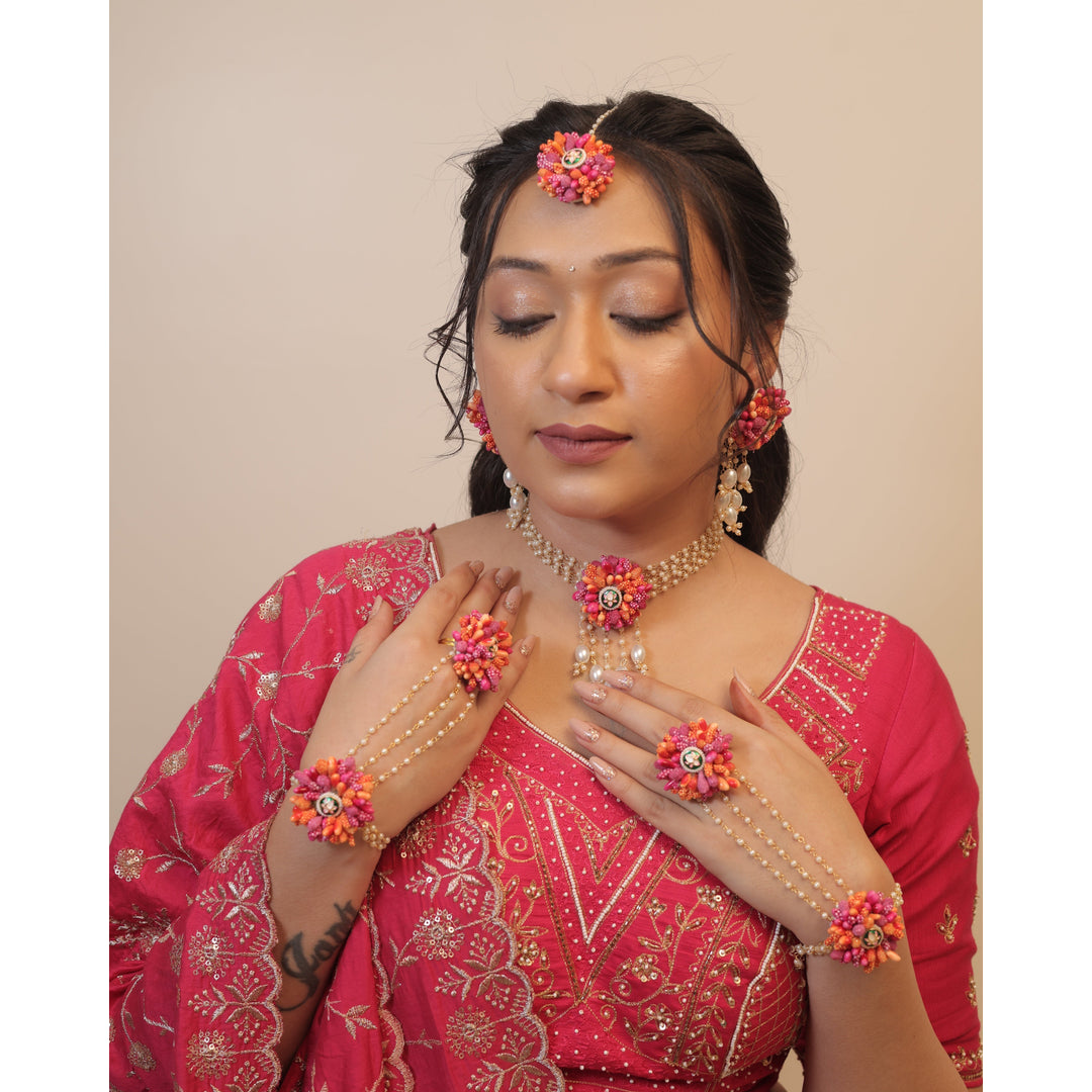 handmadejewellery_bykinjal Facebook ad: Your Haldi. Your colors. Your jewelry, handcrafted just…