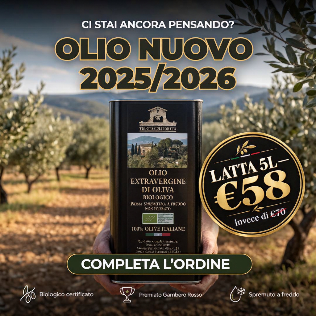 Tenuta Colfiorito Facebook ad: 5 litri a €58, cioè €11,60 al litro