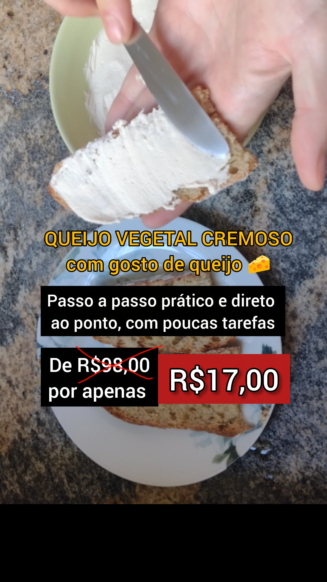 Vegan Cheese Lover Facebook ad: Queijo Vegetal Cremoso - sua solução