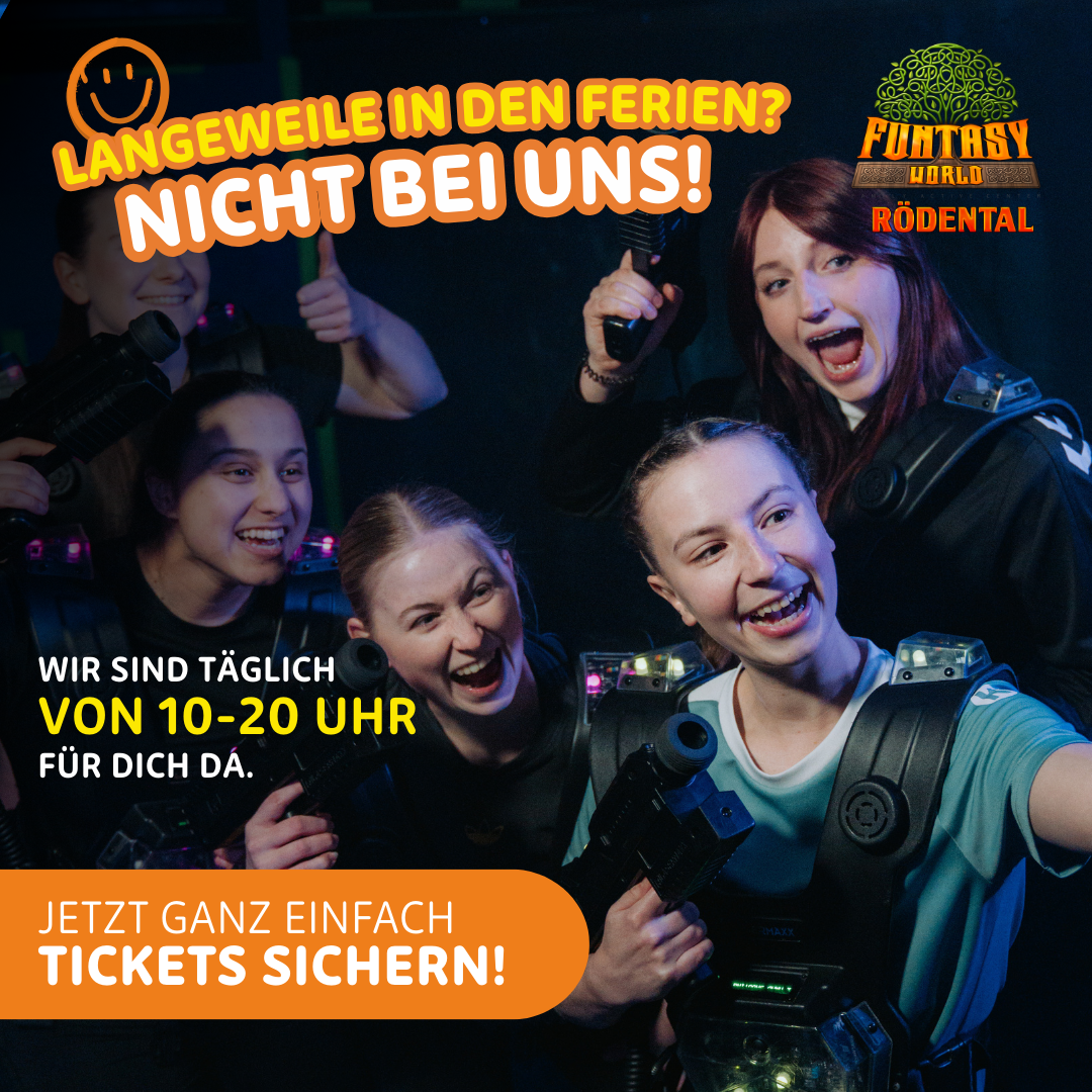 Funtasy World Rödental Facebook ad: Jetzt Tickets sichern!
