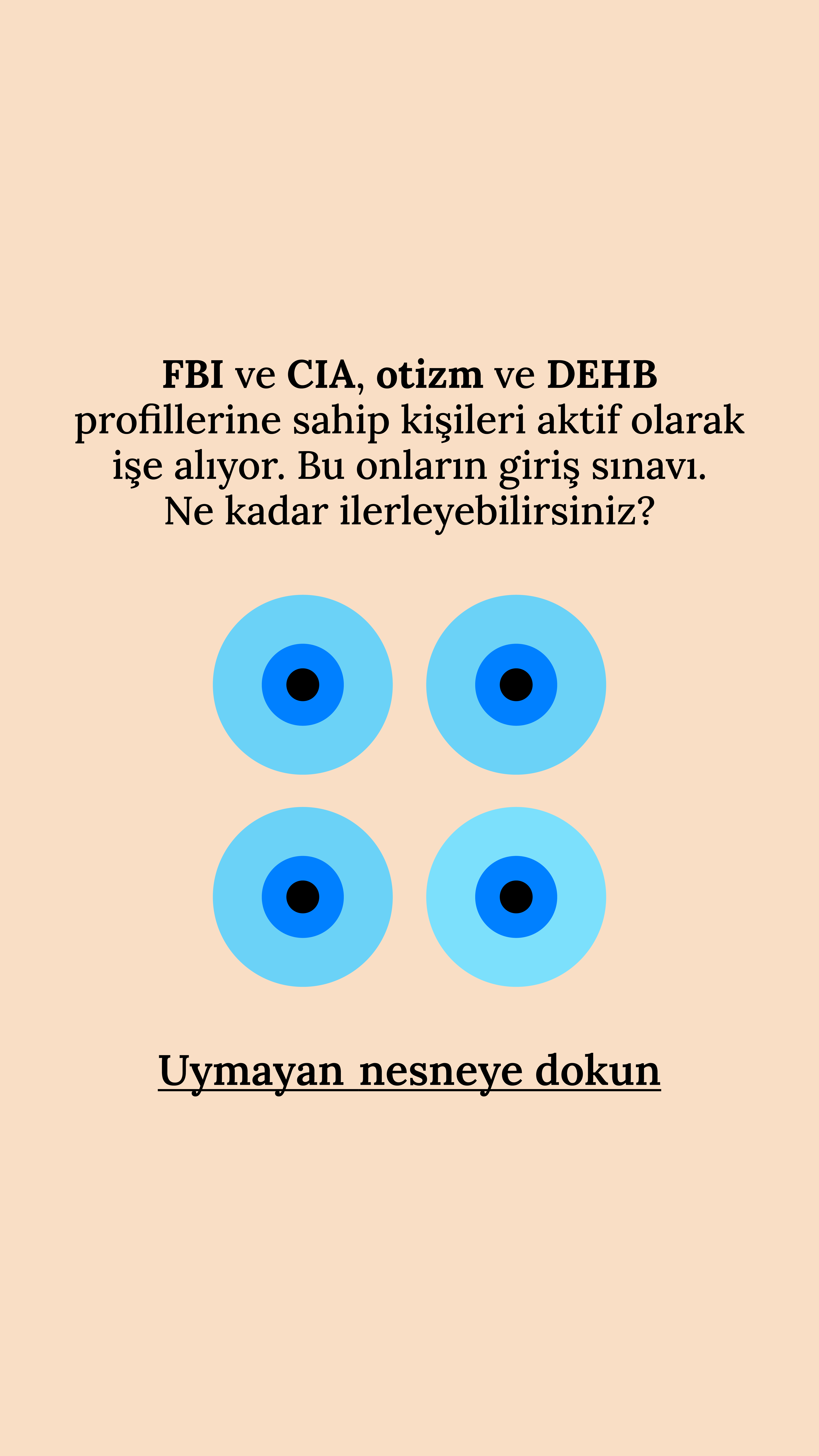 International Brain Test Facebook ad
