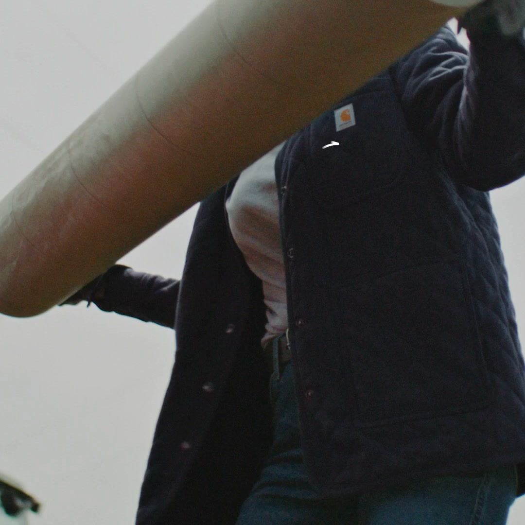 Carhartt Women Facebook ad: Carhartt Women: Engineered to move without ever backing down