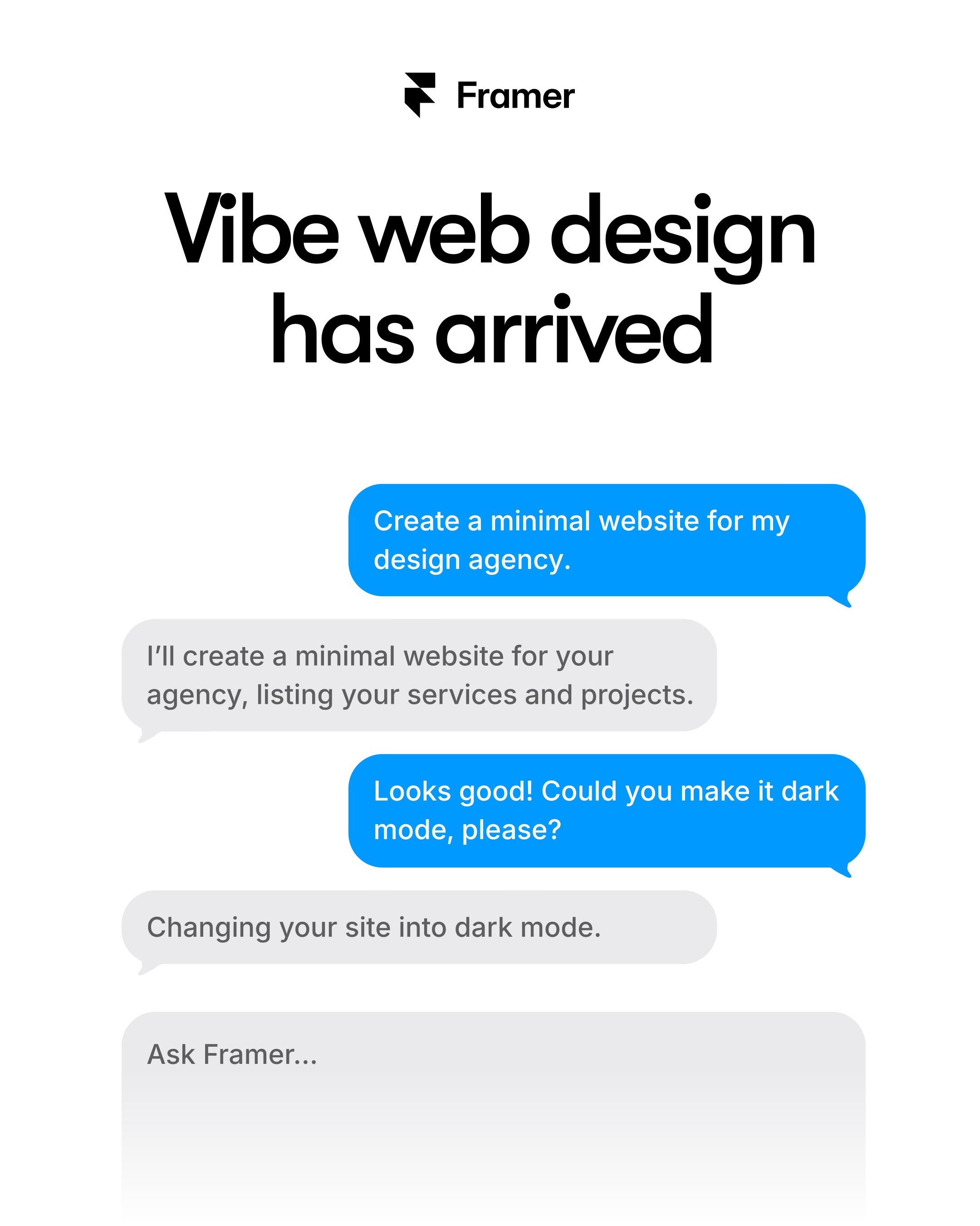 Framer Facebook ad
