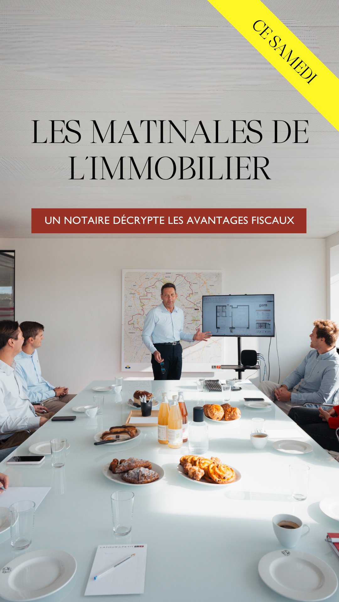 Latour & Petit Bruxelles et Brabant flamand Facebook ad: Matinale de l’immobilier