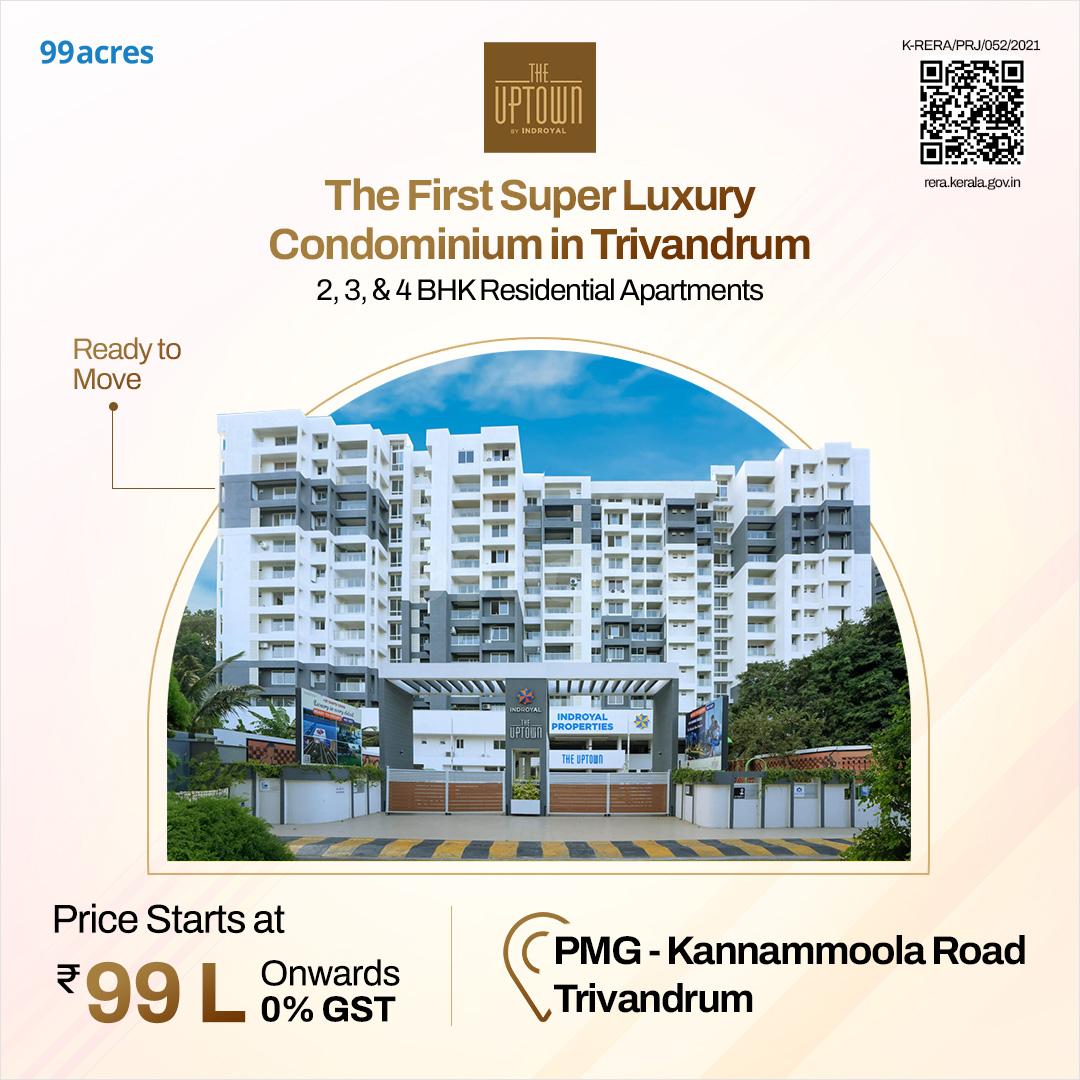 99acres Luxury Homes Facebook ad: 2, 3 & 4 BHK Apartment starting ₹ 99 Lakh Onw.