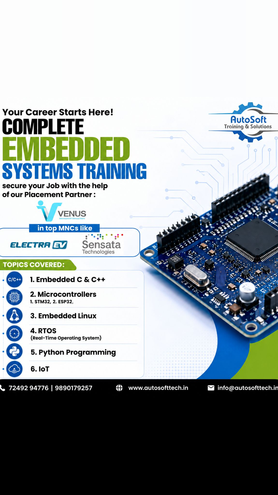 Autosoft Training & Solutions Facebook ad: Complete Embedded Systems Training