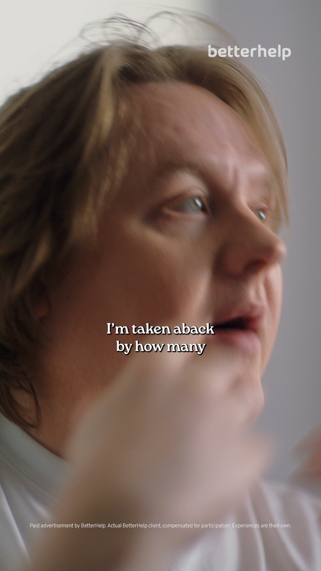 BetterHelp Facebook ad: Lewis checks back in