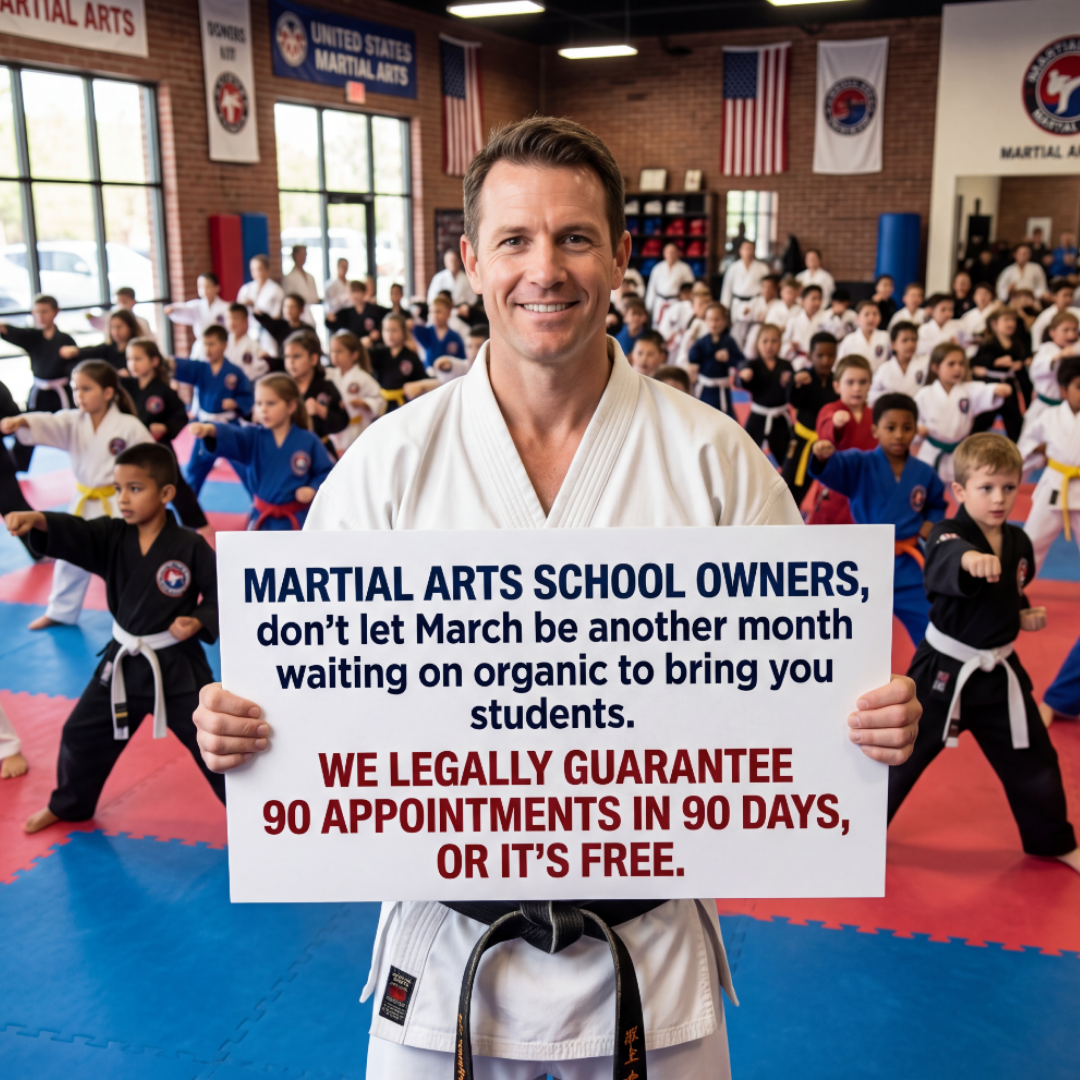 Olympus Acquisition Facebook ad: For Martial Arts Schools ONLY!