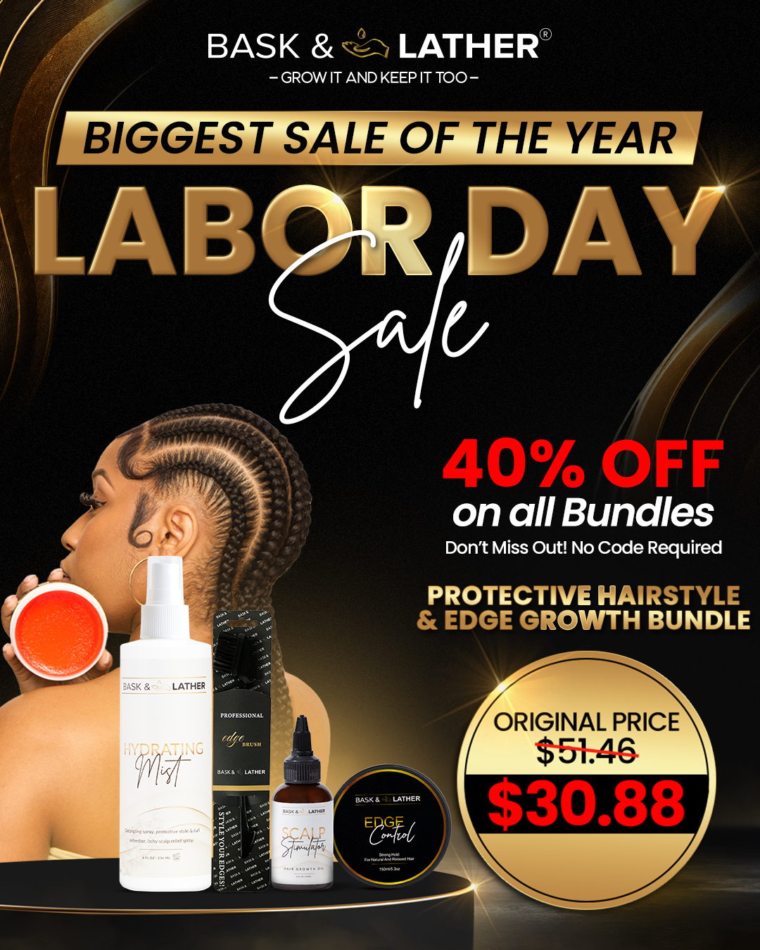 Bask & Lather Co Facebook ad