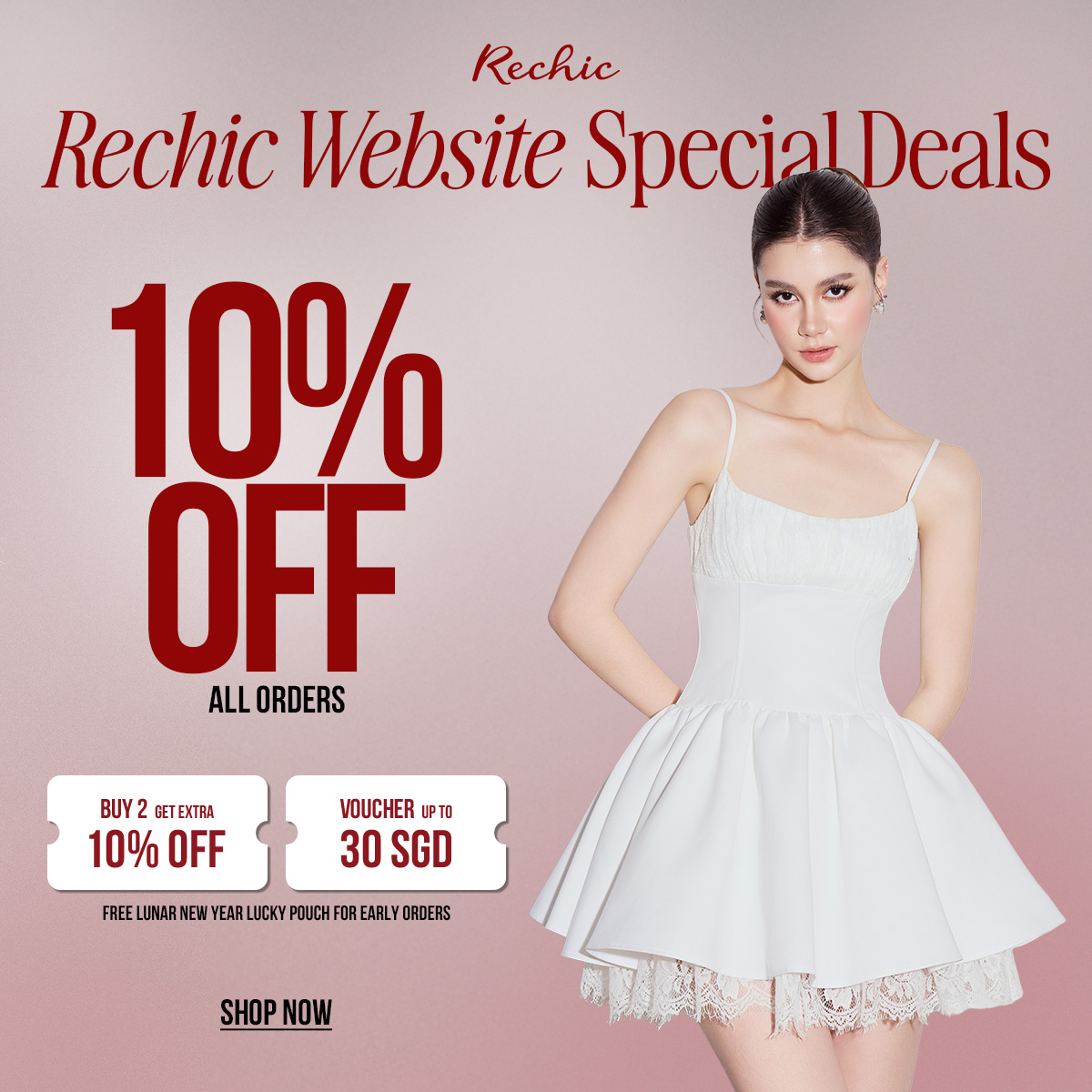 Rechic Facebook ad: RECHIC OFFICIAL WEBSITE LAUNCH, SINGAPORE