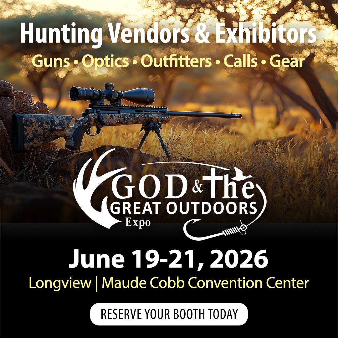God and The Great Outdoors Facebook ad: VENDORS WANTED, God & The Great Outdoors Expo 2026