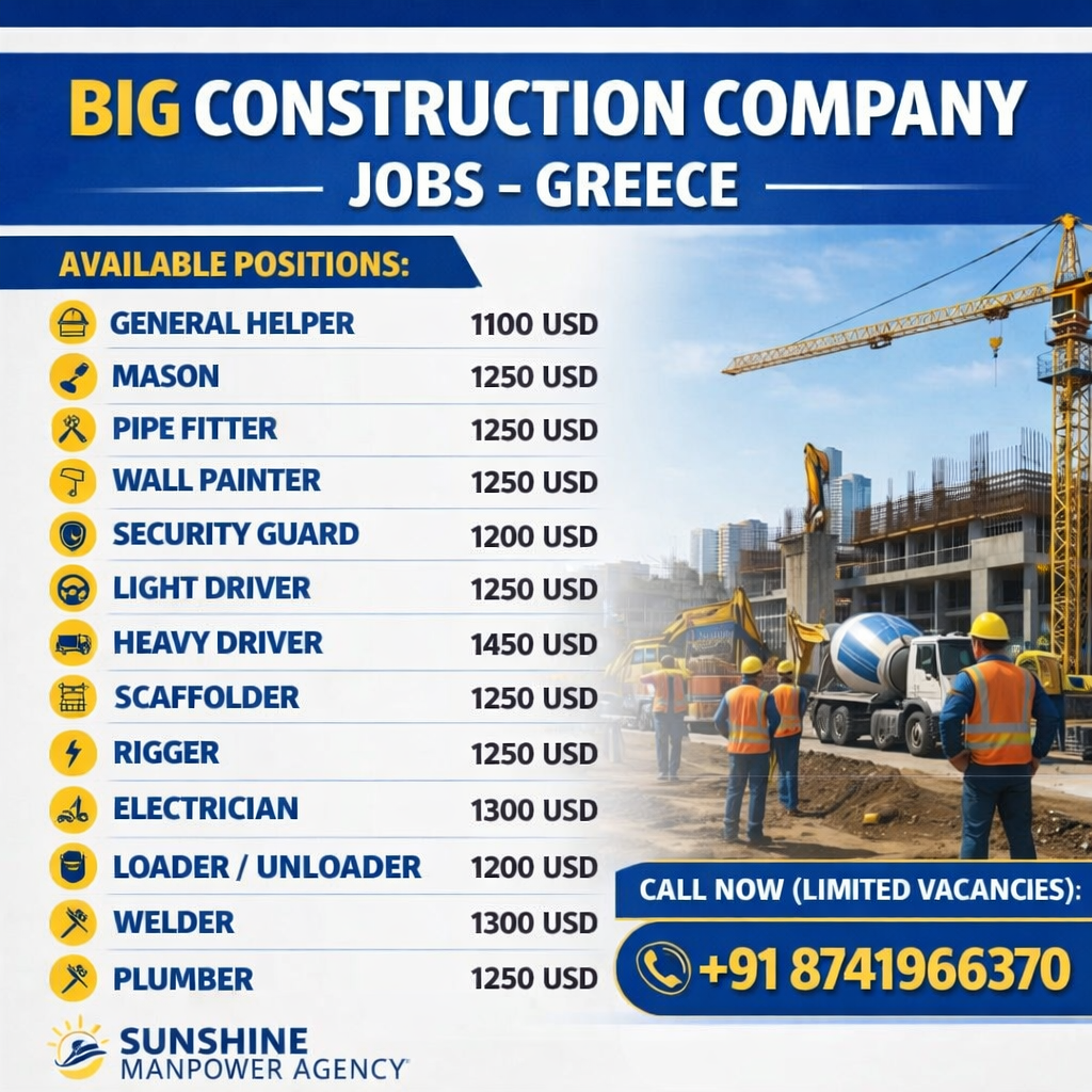 Sunshine Travels Manpower Facebook ad: Europe Greece