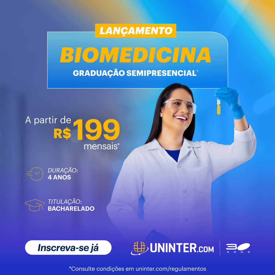 Grupo Uninter Facebook ad: Cursos Semipresenciais na Área da Saúde na UNINTER!