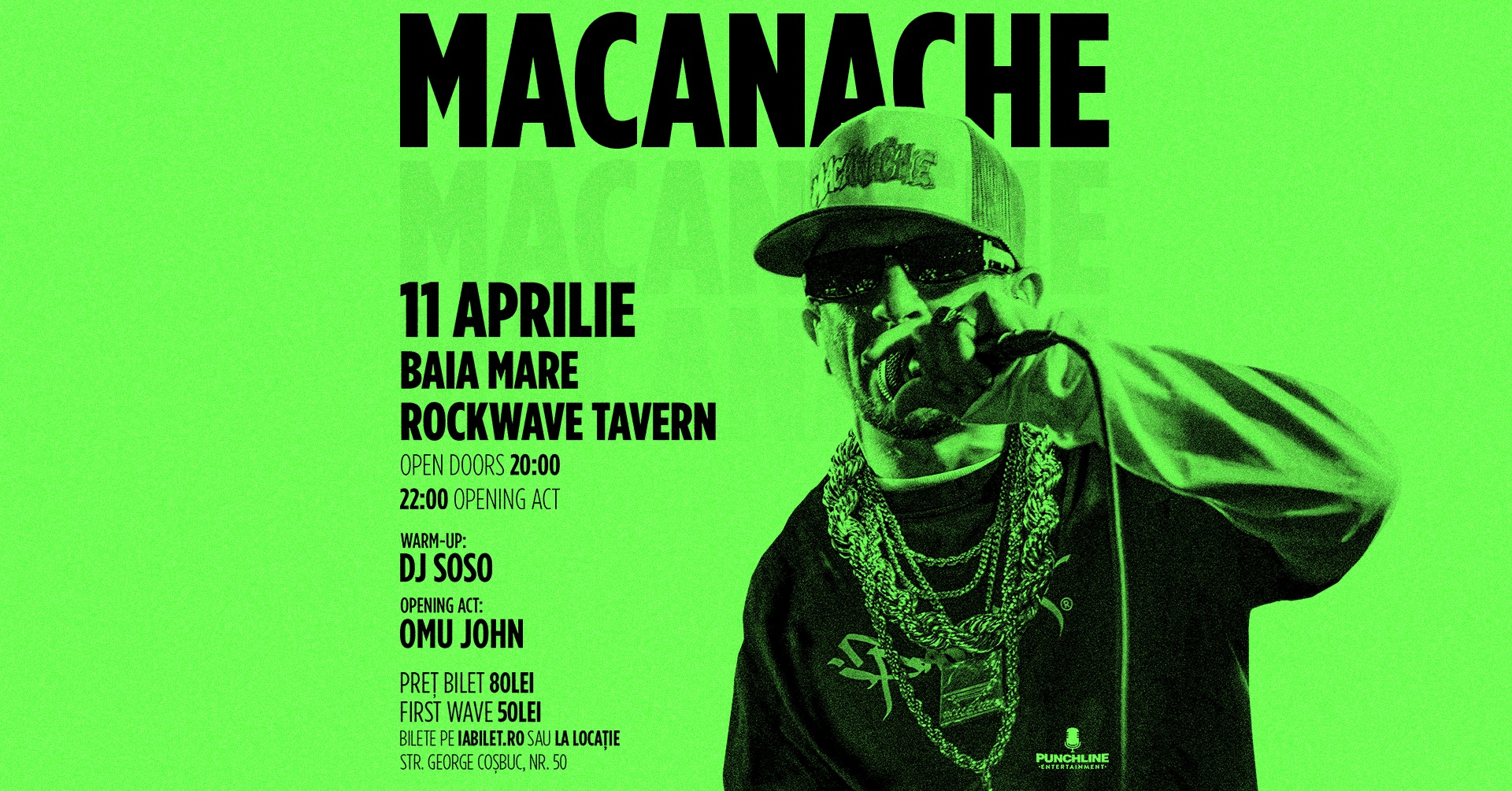 Punchline Entertainment Facebook ad: Baia Mare | Concert Macanache
