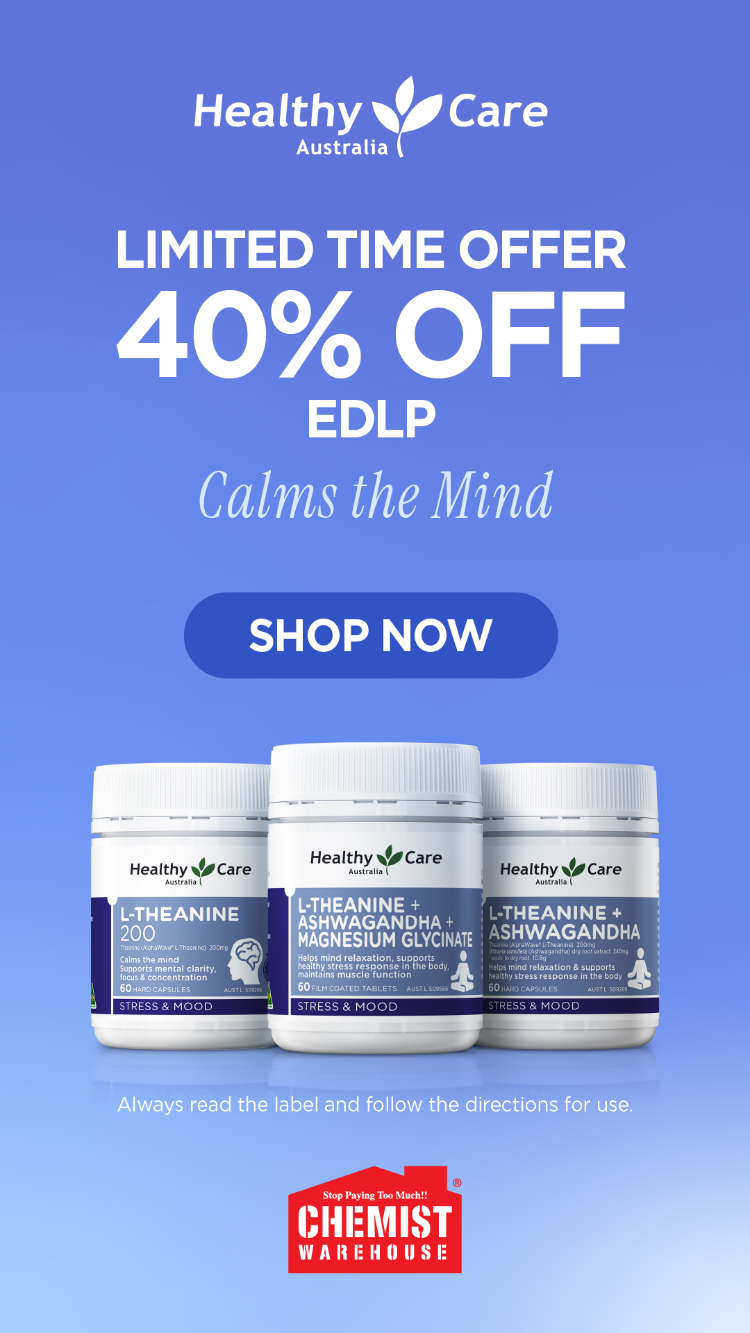 Chemist Warehouse Facebook ad