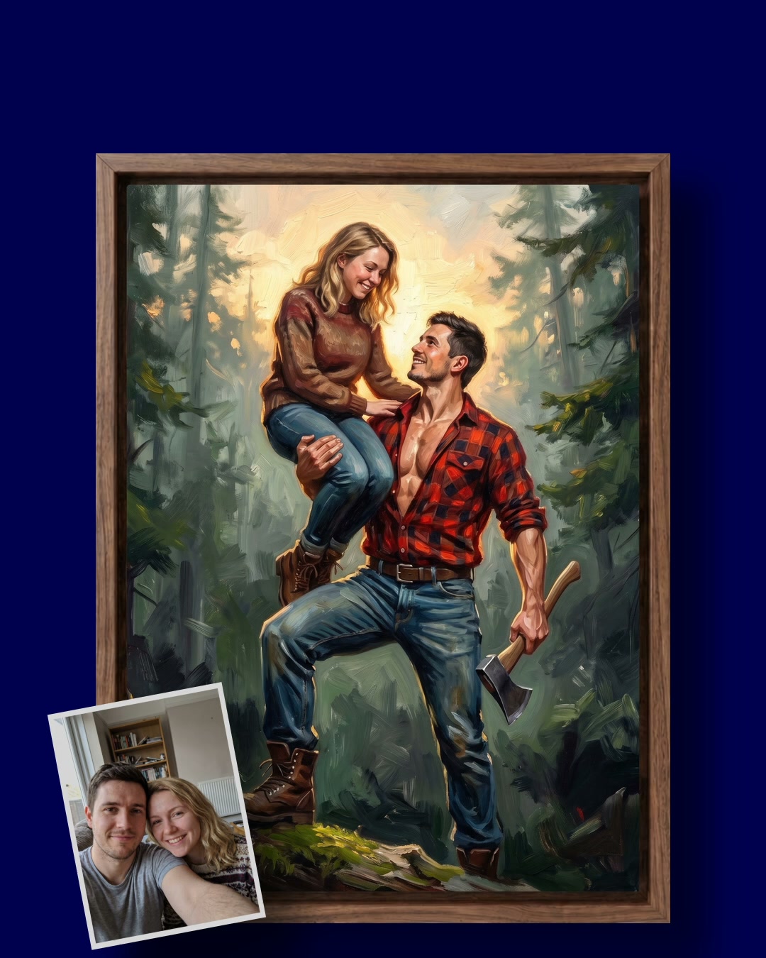 Turn Me Royal Facebook ad: Your family's wild west legend, painted forever.