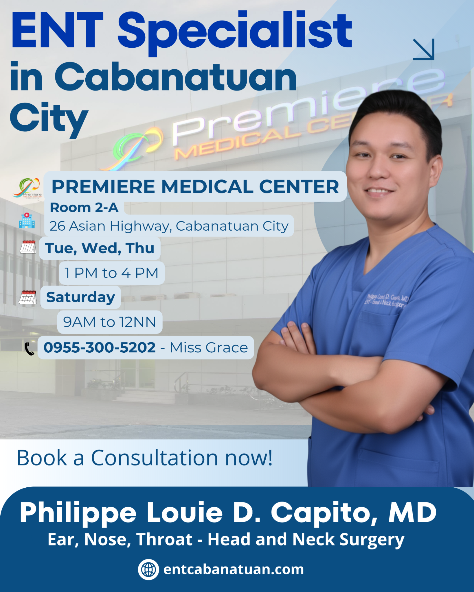 Dr. Phil Capito ENT Doctor - Nueva Ecija Facebook ad: Expert ENT Care in Cabanatuan