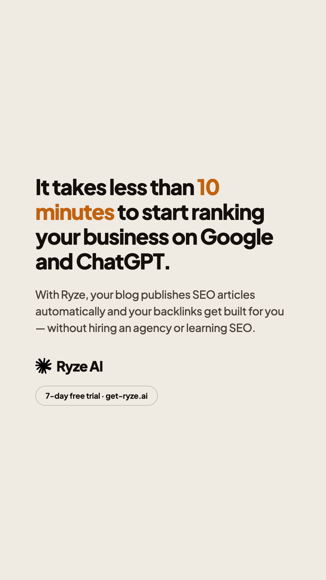 Ryze AI Facebook ad