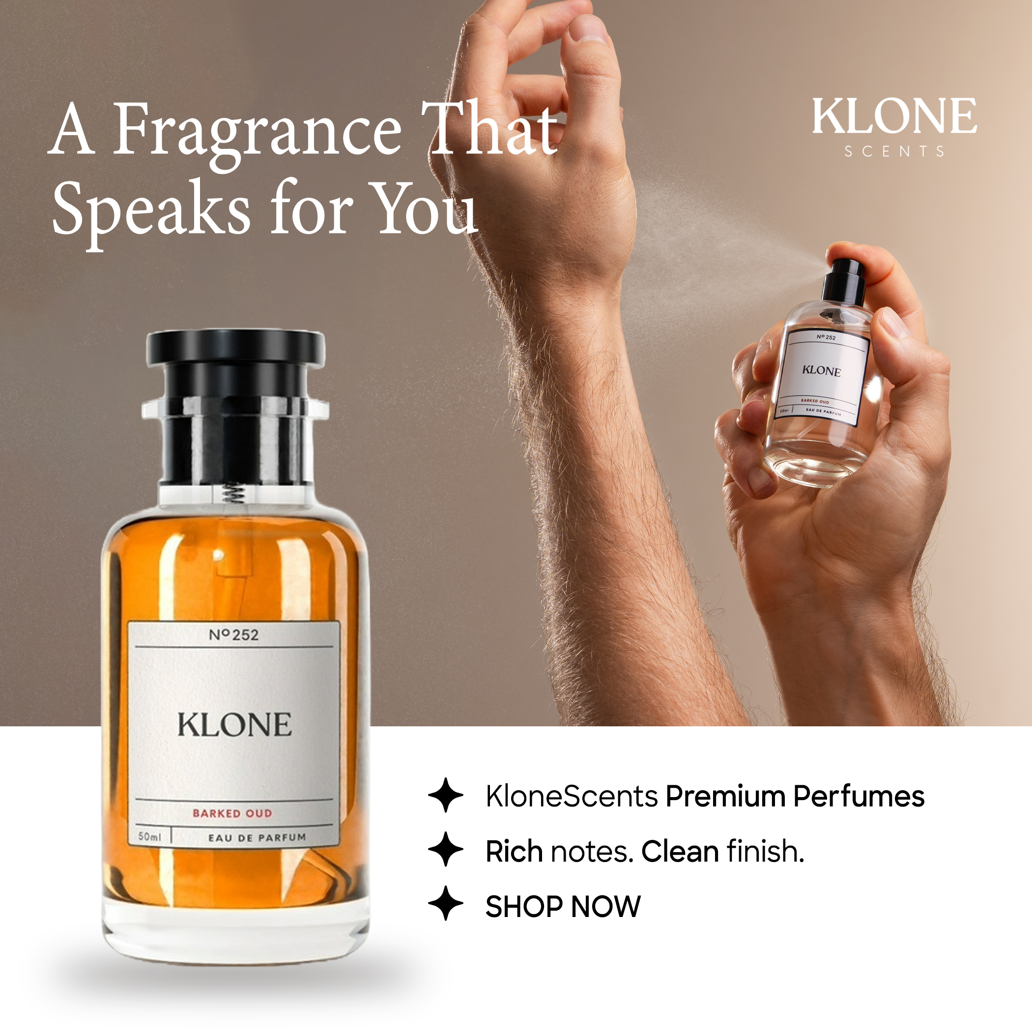 Klone Scents Facebook ad