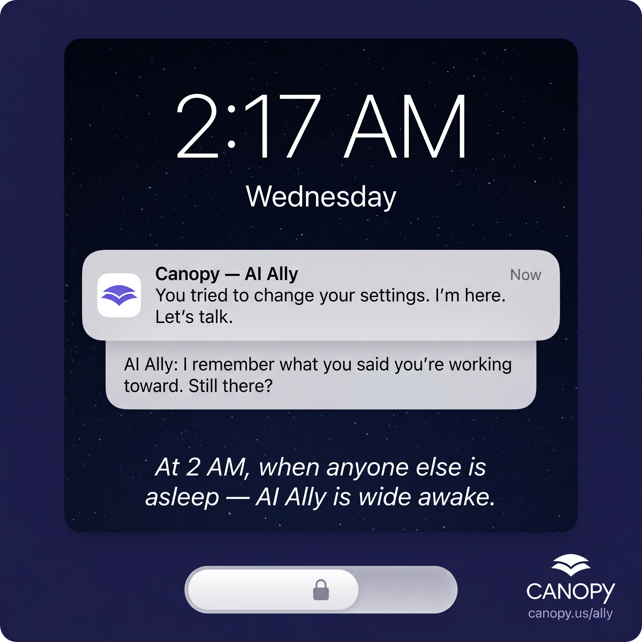 Canopy, A Parental Control App Facebook ad: 45% Off With Code ALLY45