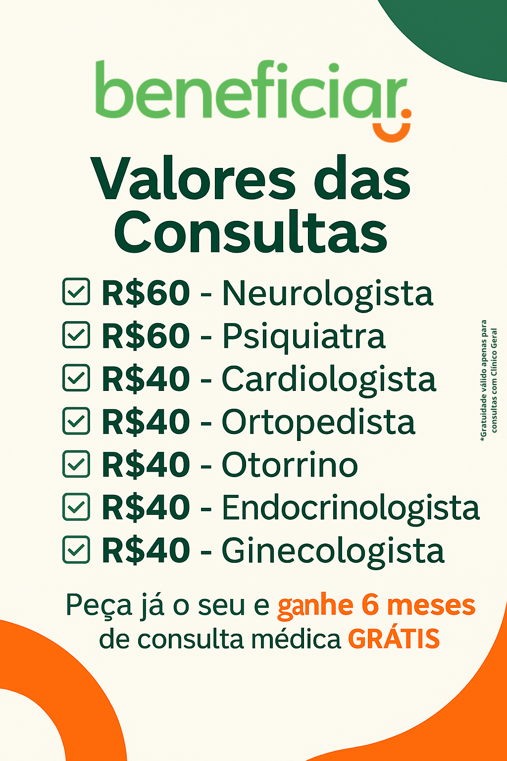 Cartão Beneficiar Facebook ad: Consulta sem fila, sem enrolação