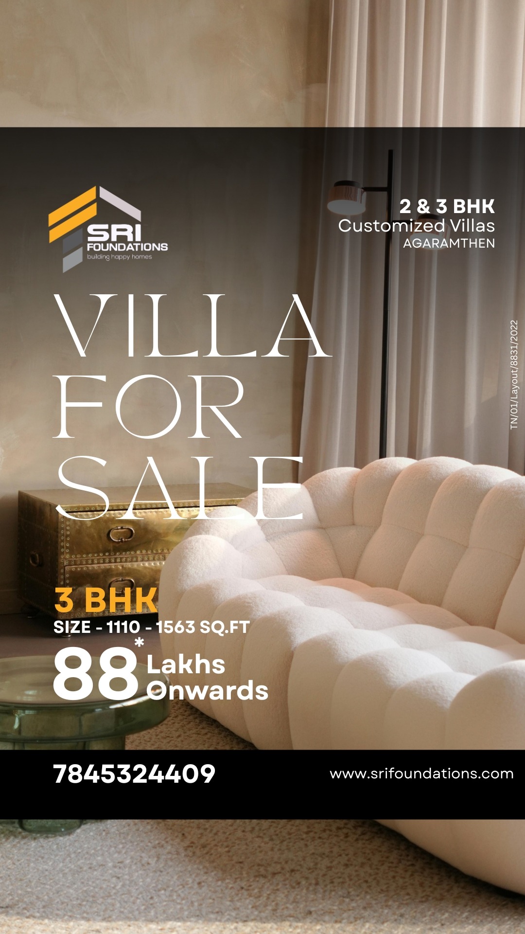 Sri Foundations Facebook ad from Mar 19, 2025