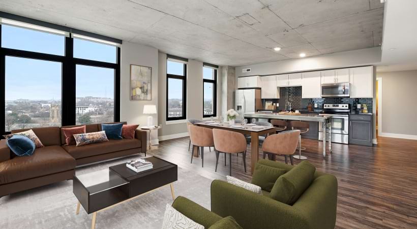 Aertson Midtown Facebook ad: Discover Stylish Midtown Living at Aertson Midtown.